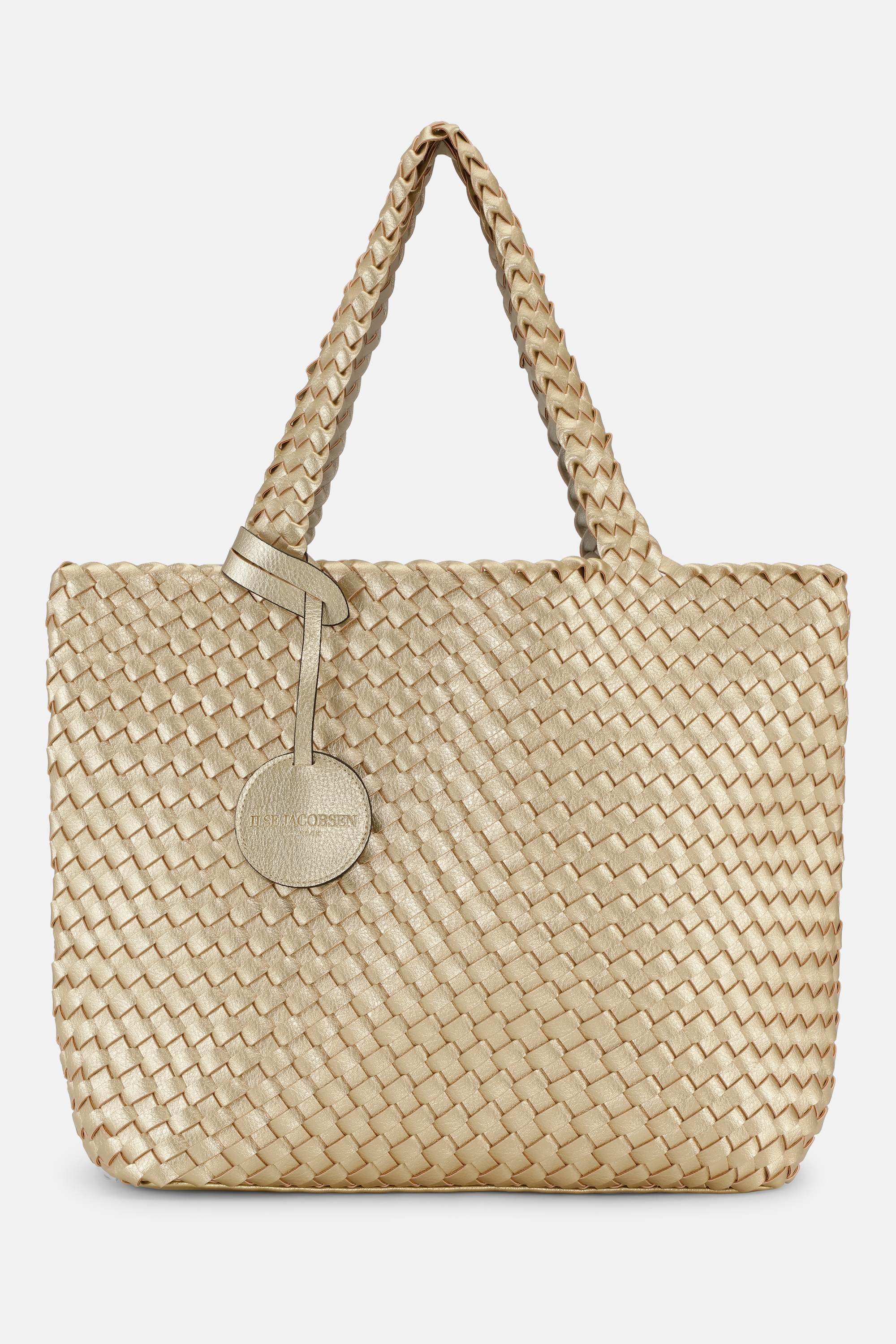Tote Bag Geflochten - Platin Silver